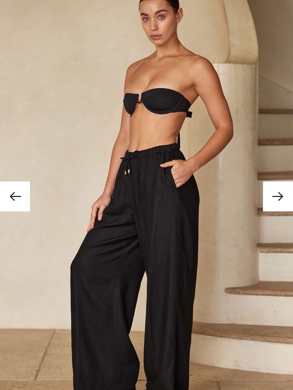 Monday Swimwear Black Tuscany Pants